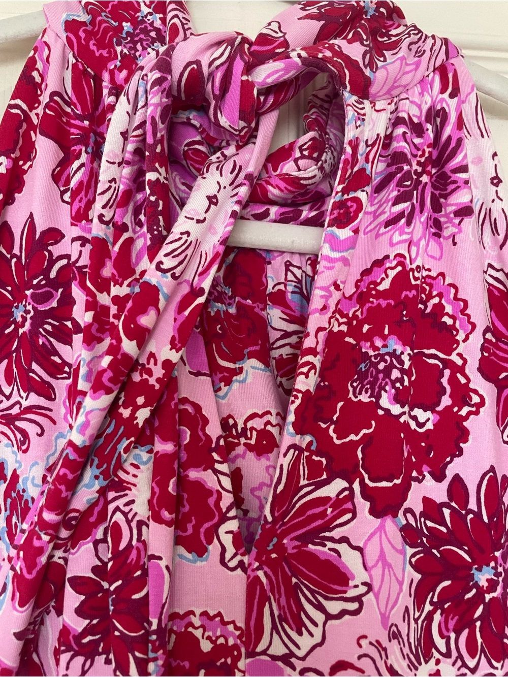 Lilly Pulitzer Hot Pink and Red Floral Maxi Dress - Picture 4 of 6